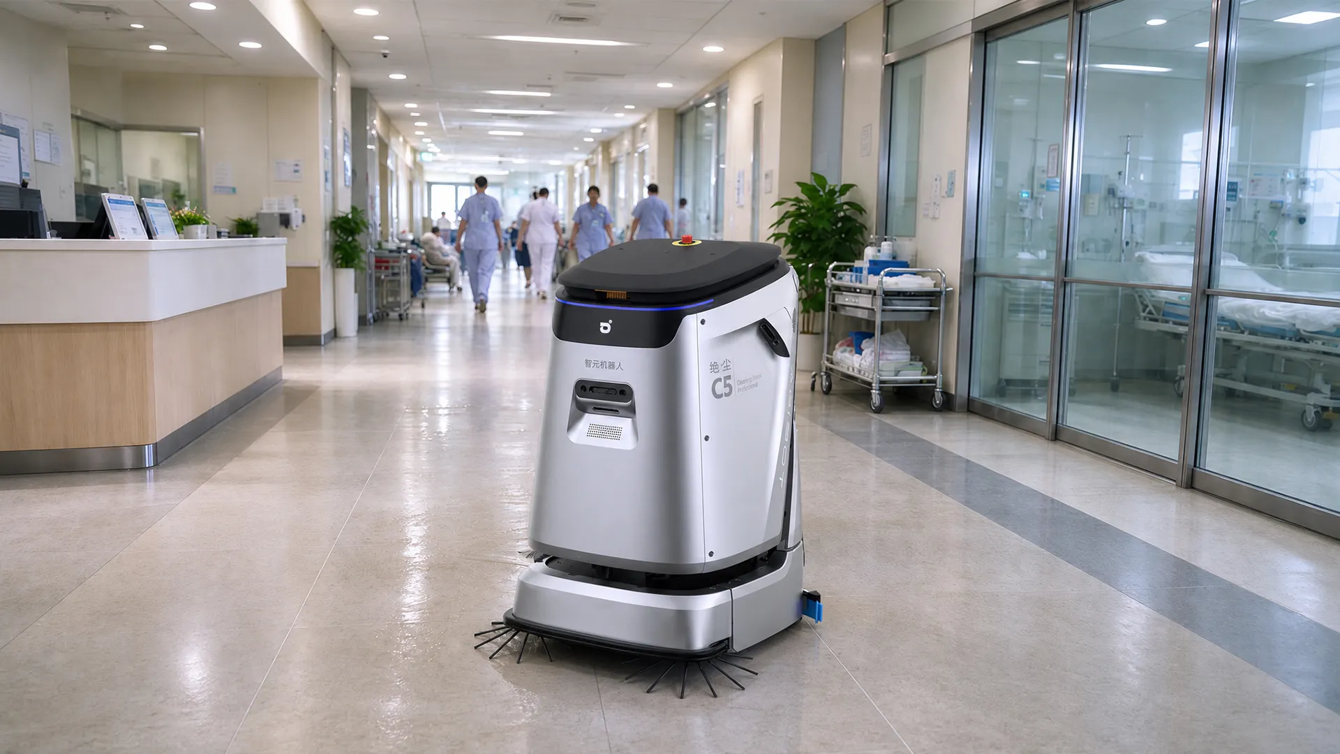C5 working the corridor between the wards